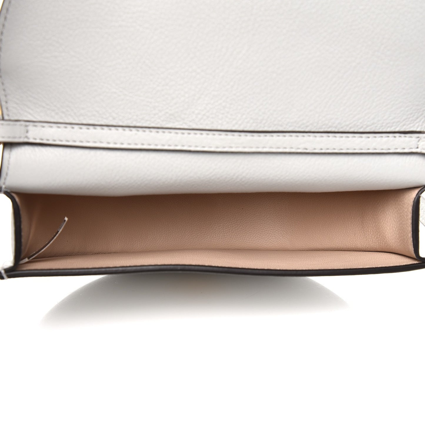 Calfskin Small Nile Bracelet Minaudiere Bag Airy Grey