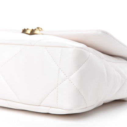 Chanel Lambskin Quilted Medium Chanel 19 Flap White 7 of 11