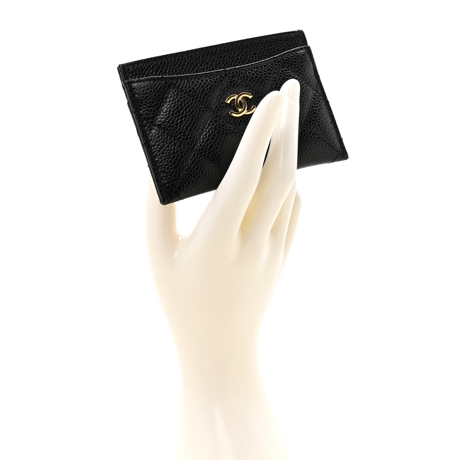 Chanel Caviar Quilted Card Holder Black 2 of 9