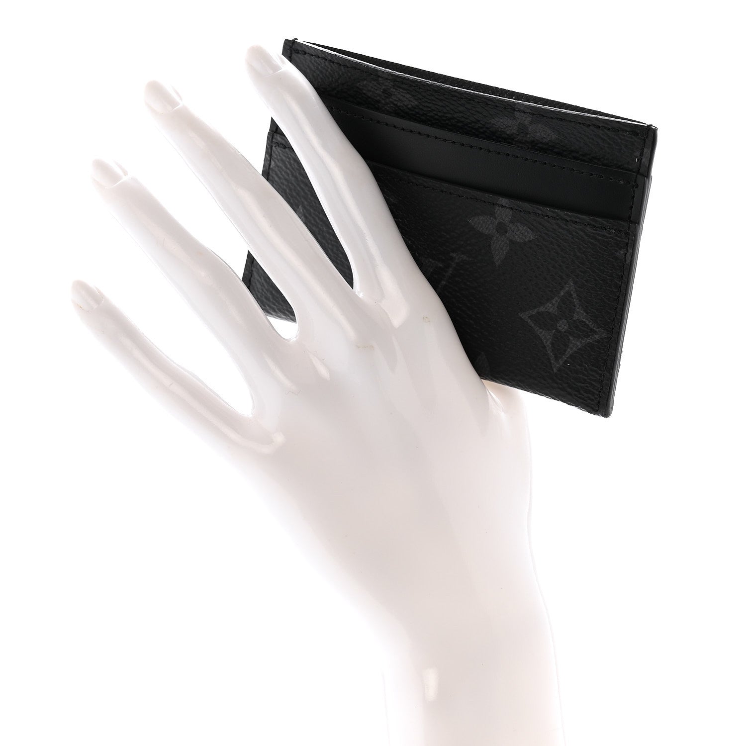Louis Vuitton Monogram Eclipse Porte-Cartes Double Card Holder 2 of 9