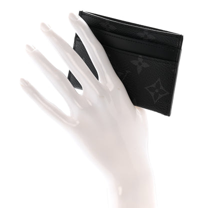 Louis Vuitton Monogram Eclipse Porte-Cartes Double Card Holder 2 of 9