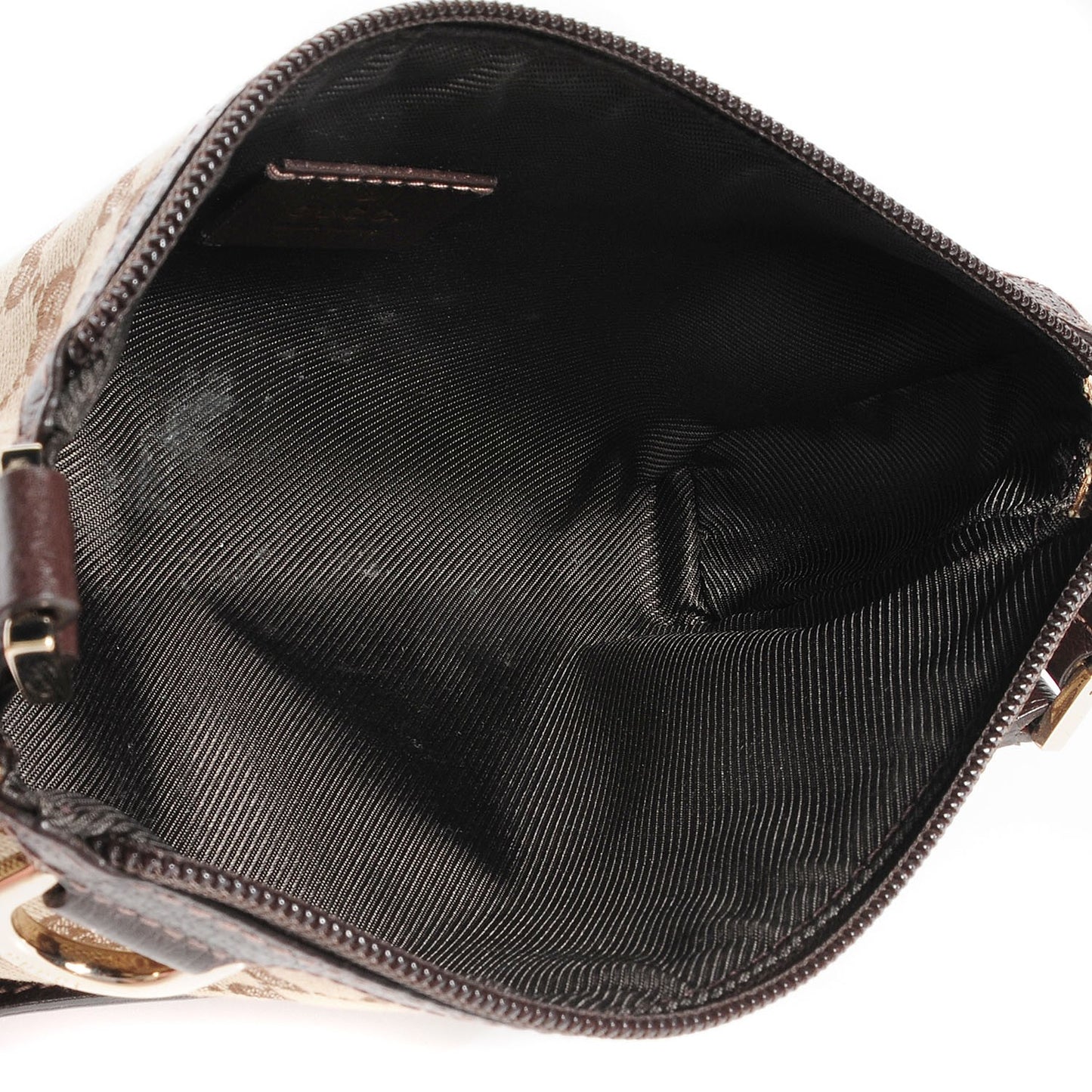 Monogram D Ring Cosmetic Case Brown