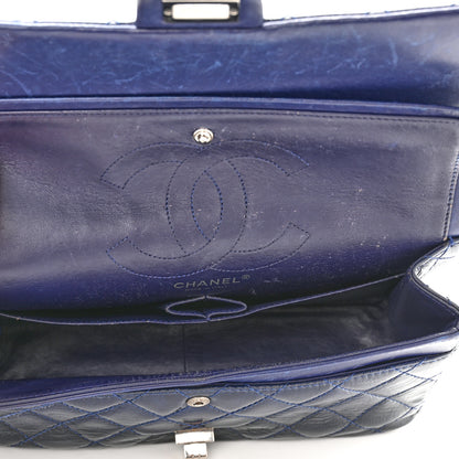 Chanel Distressed Patent Quilted 2.55 Reissue 226 Flap Navy 5 of 15