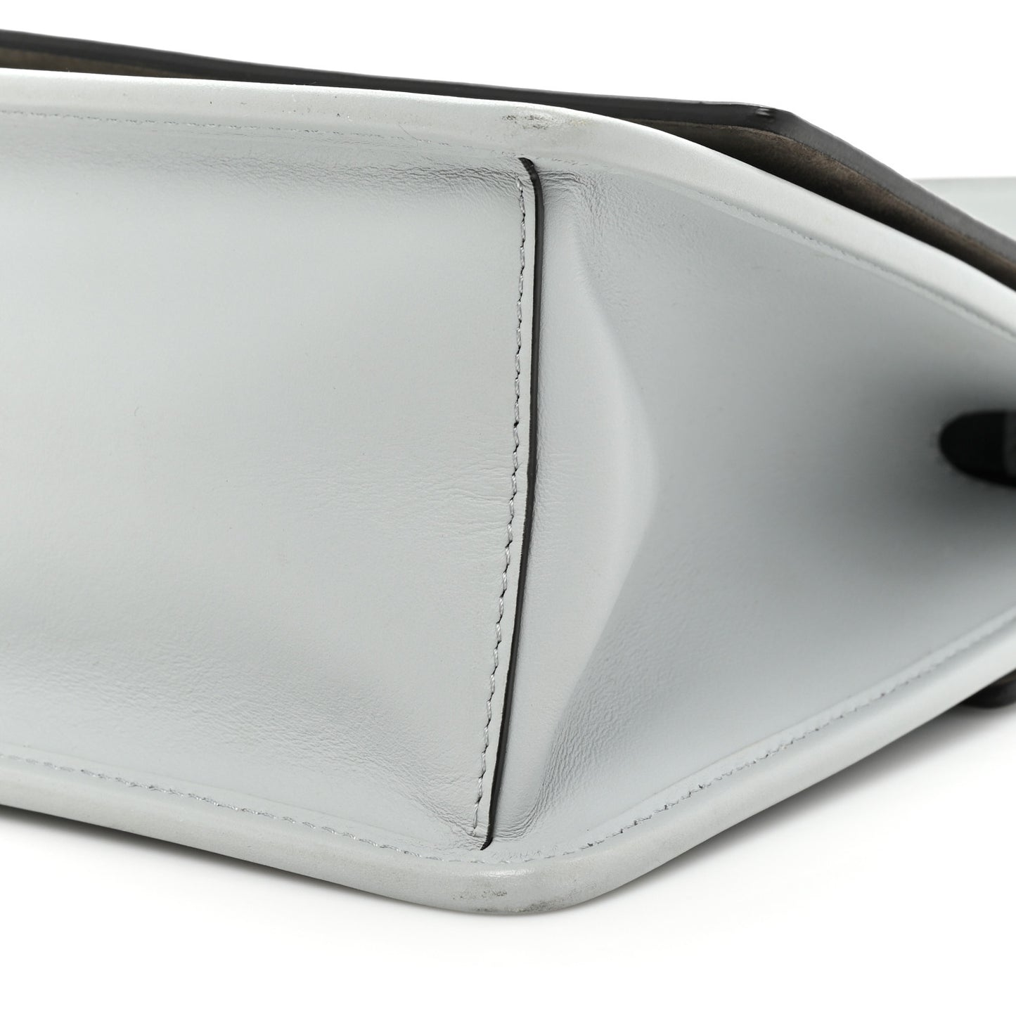 Vitello Century Opaco F is Fendi Kan I Shoulder Bag Grigio Perla