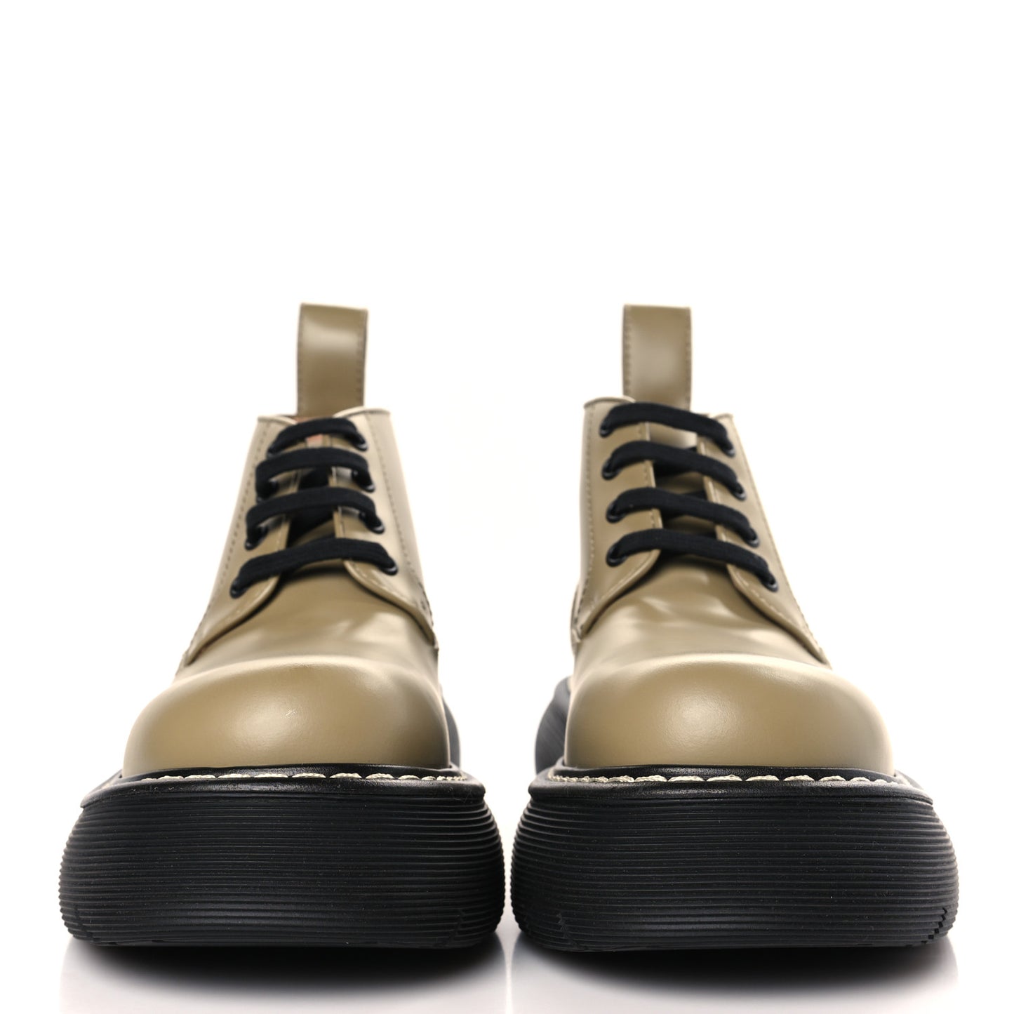 Calfskin Bounce Lace Up Ankle Boots 37.5 All Spice Black