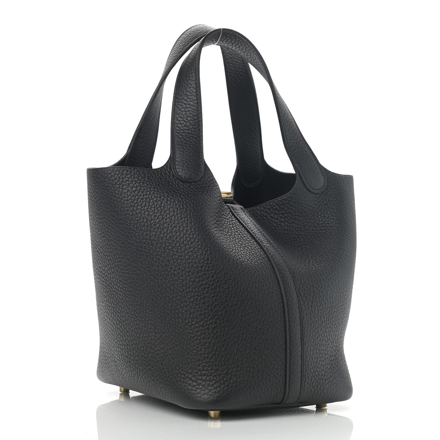 Hermes Taurillon Clemence Picotin Lock 18 PM Black 3 of 11