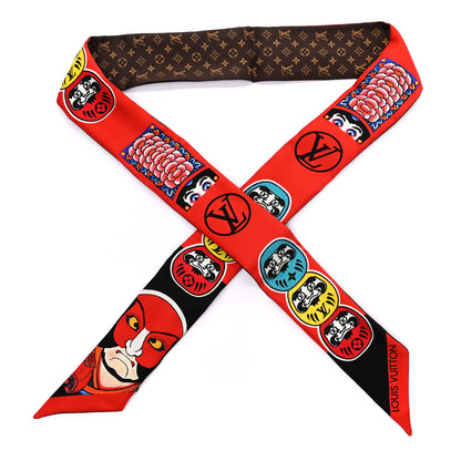 Louis Vuitton Silk Monogram Kabuki Stickers BB Bandeau Black 1 of 4