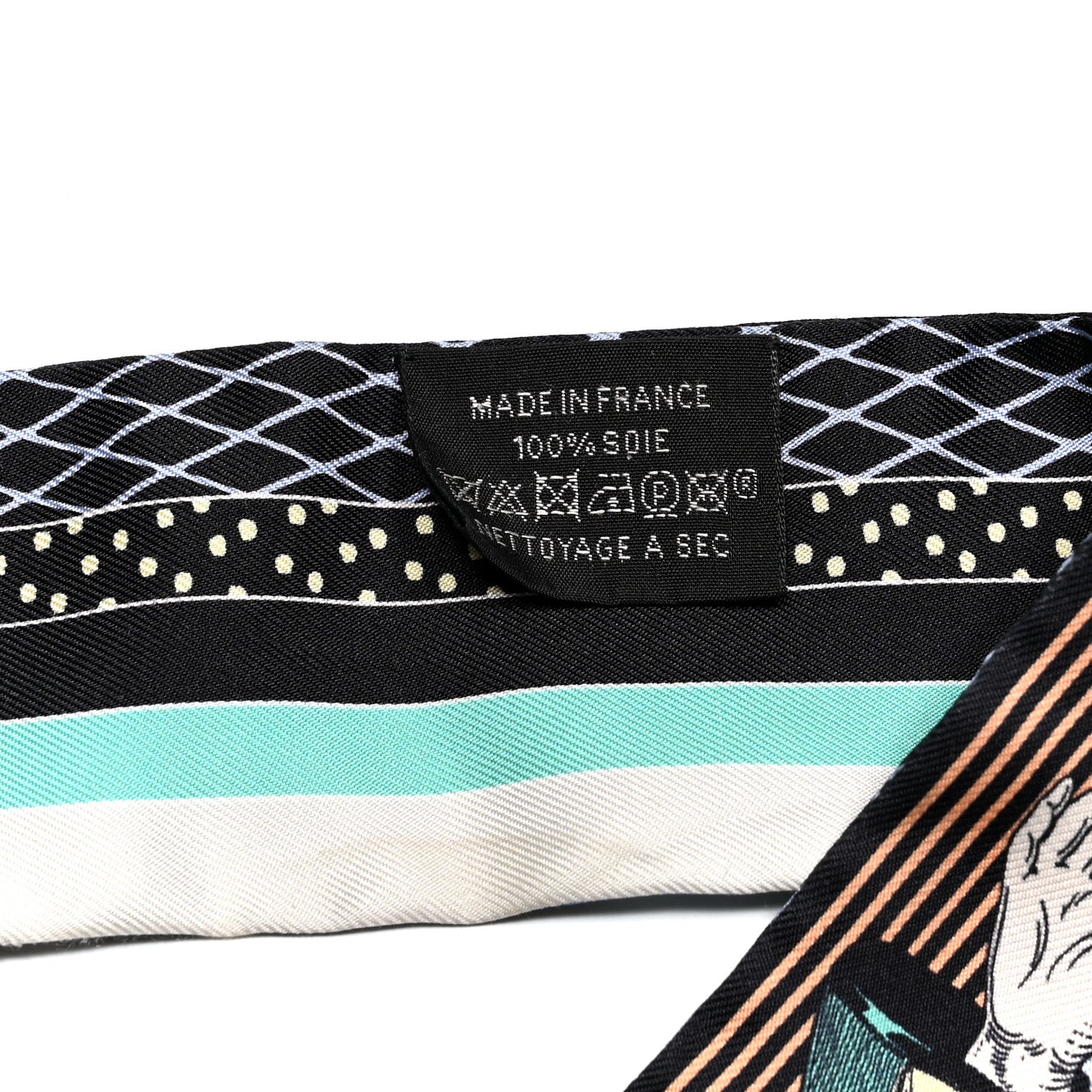 Silk Twilly Grand Theatre Nouveau Black Bleu Vert