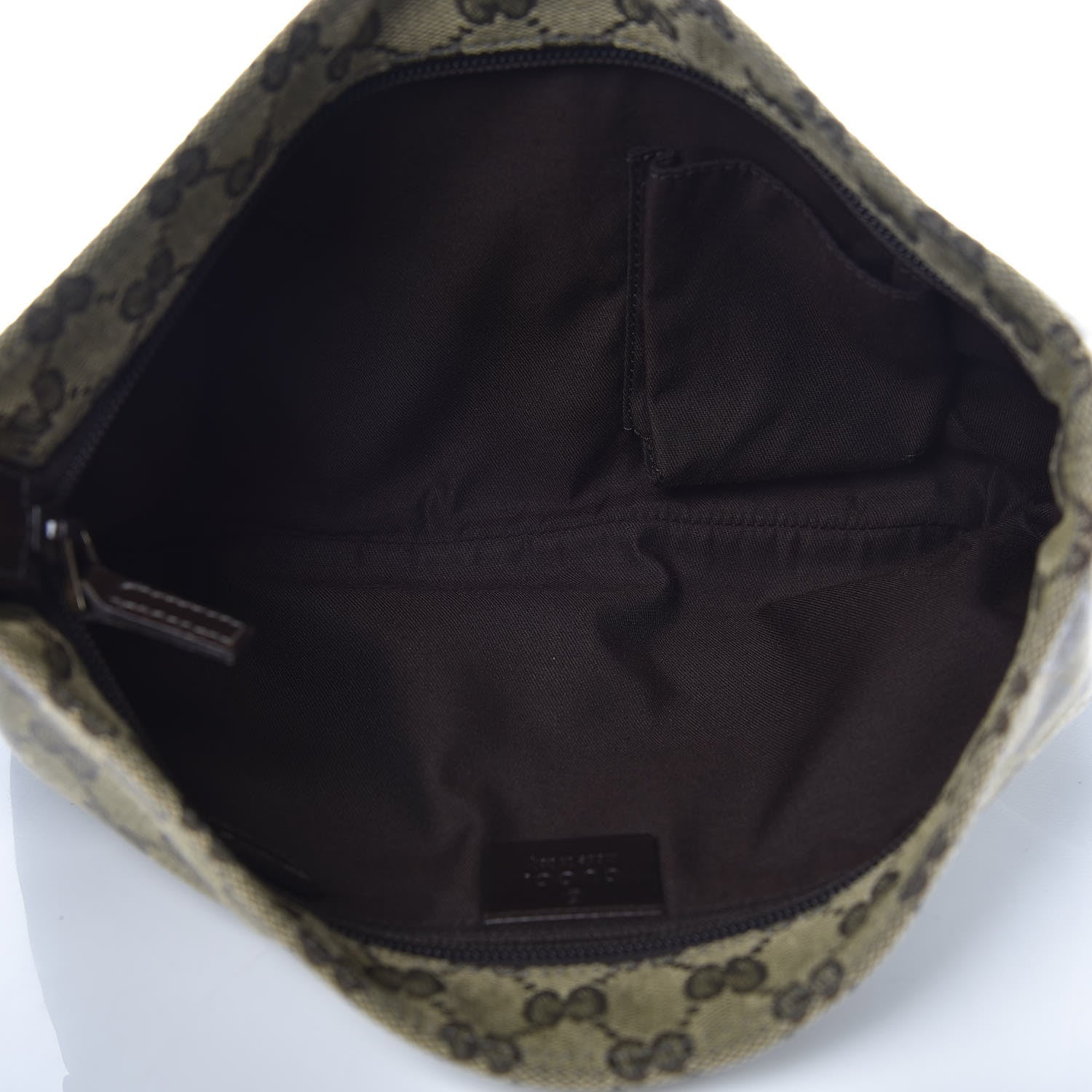 Gucci Monogram Web Small Flat Messenger Crossbody Dark Brown 5 of 10