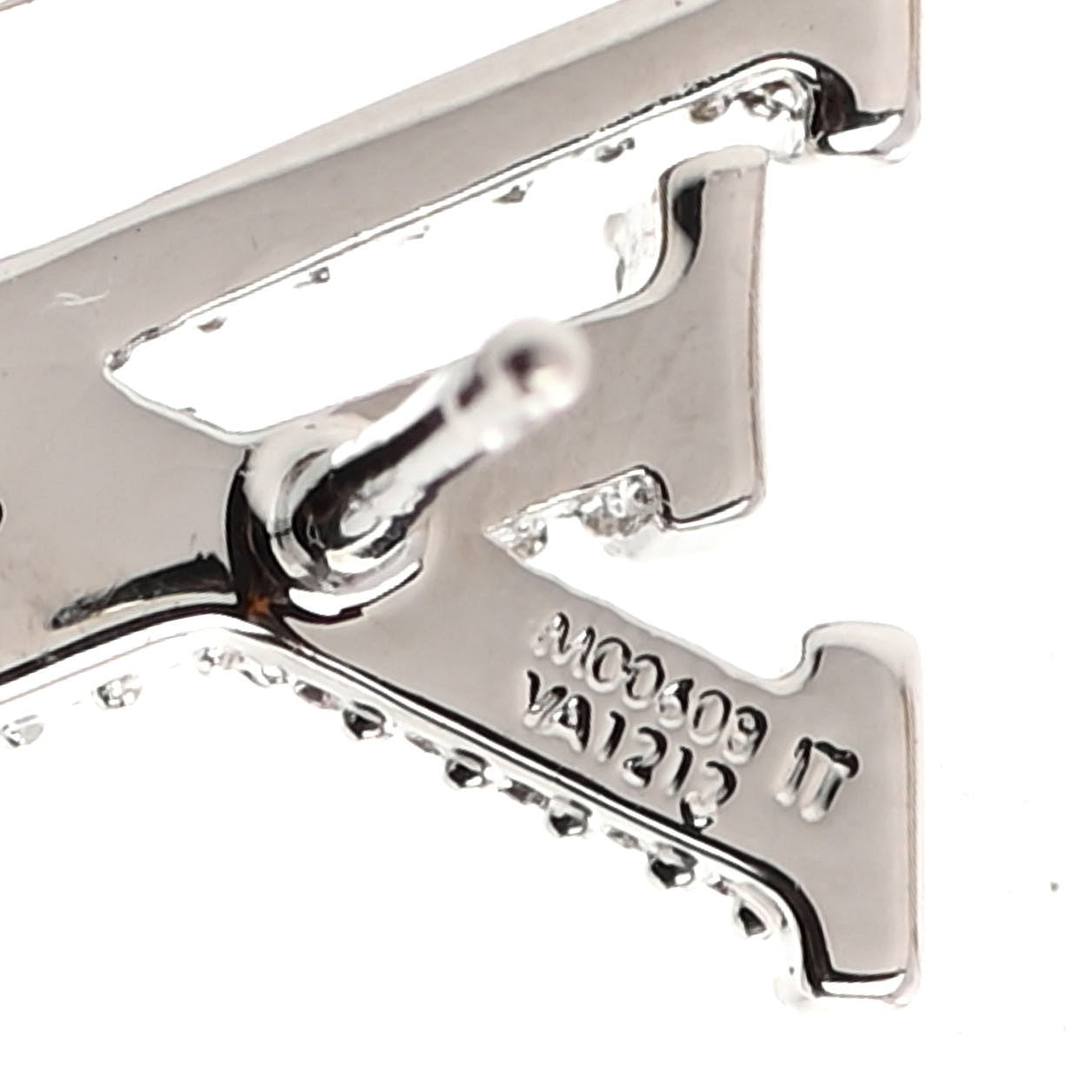 Crystal LV Iconic Earrings Silver