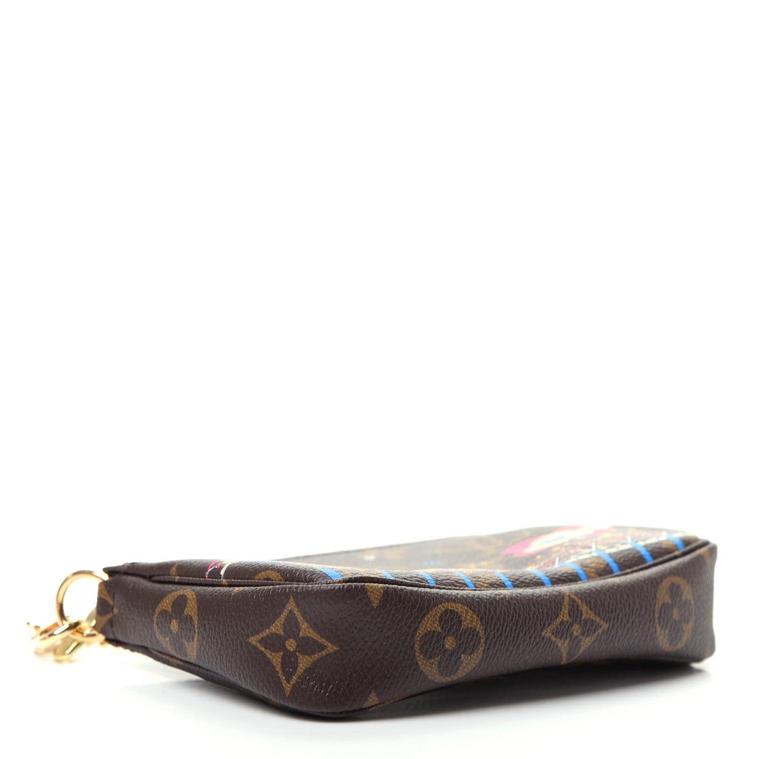 Louis Vuitton Monogram 2020 Christmas Animation Roller Coaster Mini Pochette Accessories Pivoine 4 of 8