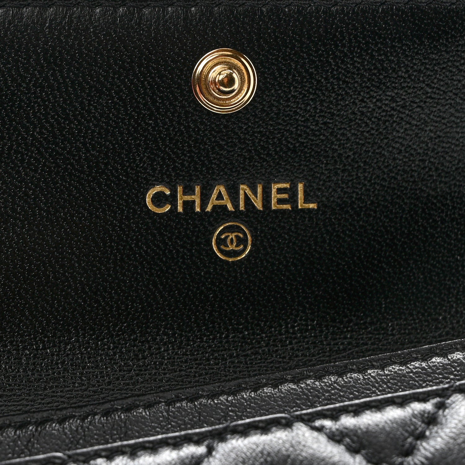 Chanel Lambskin Quilted Flap Card Holder Black 6 of 9