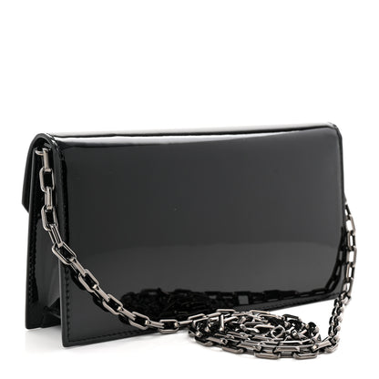 Christian Louboutin Patent Calfskin Loubi54 Crossbody Clutch Black 3 of 9