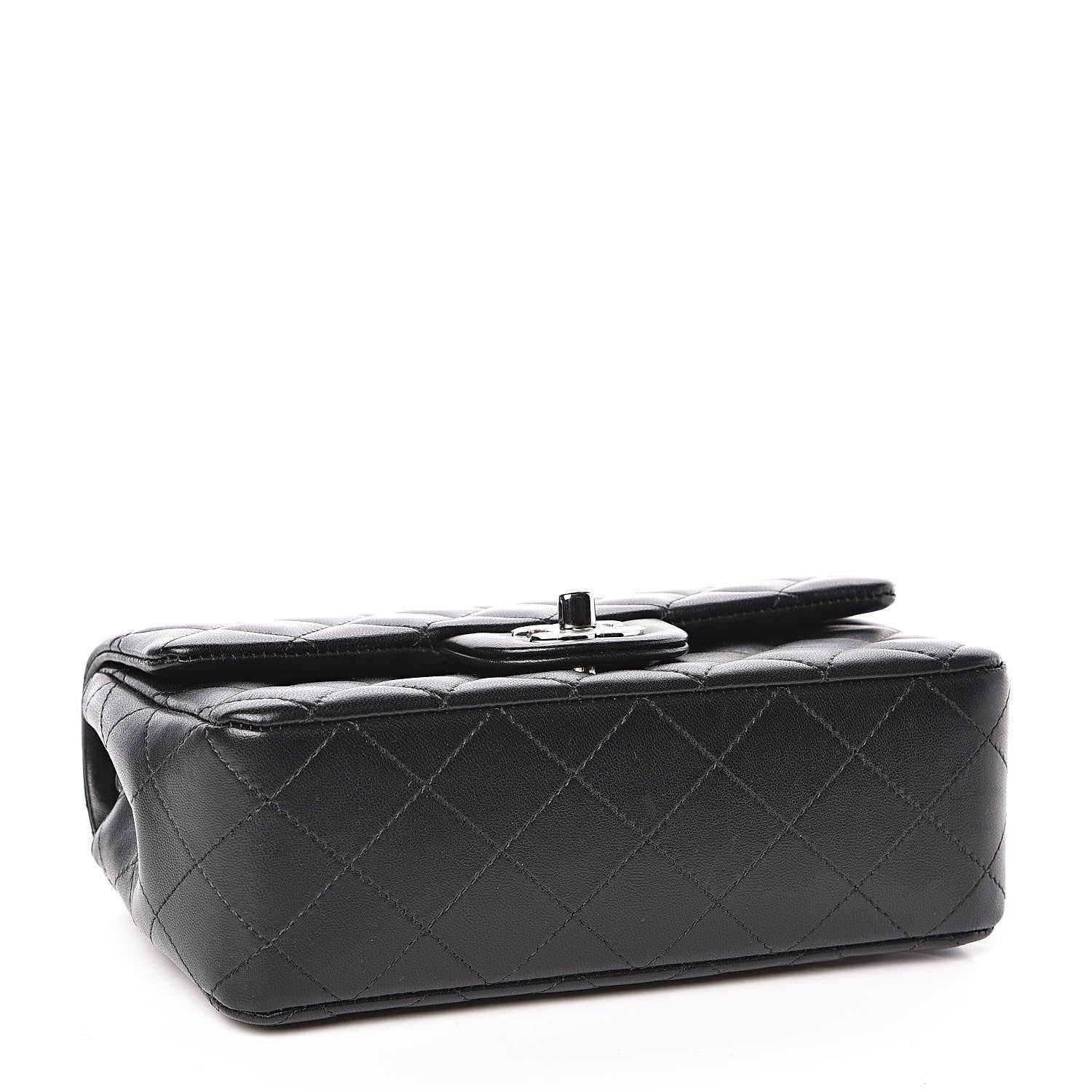 Chanel Lambskin Quilted Mini Rectangular Flap Black 4 of 11