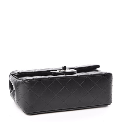 Chanel Lambskin Quilted Mini Rectangular Flap Black 4 of 11