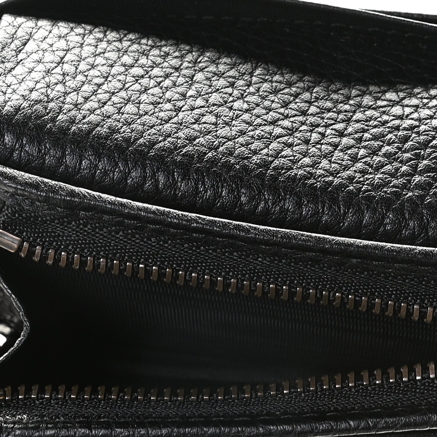 Gucci Pebbled Calfskin Animalier Card Case Black 16 of 20