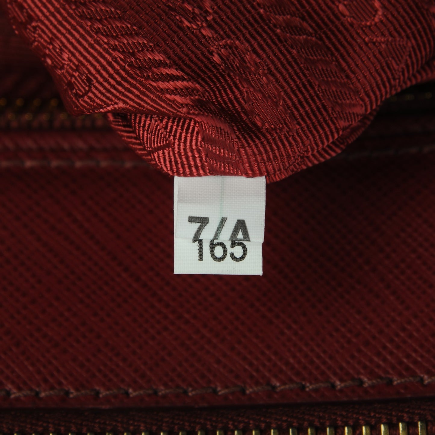 Saffiano Large Galleria Double Zip Tote Cherry