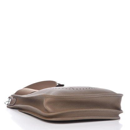 Hermes Taurillon Clemence Evelyne III PM Etoupe 4 of 11