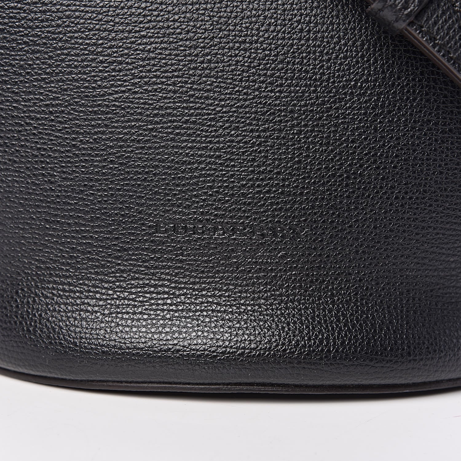 Burberry London Grainy Calfskin Small Lorne Bucket Crossbody Black 7 of 10