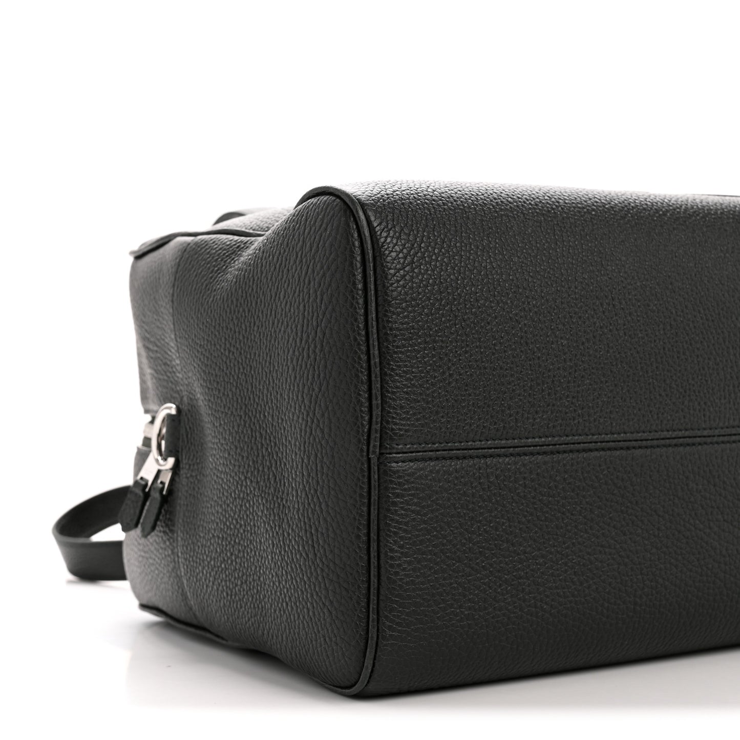 Grained Calfskin Duffle Bag Night Green