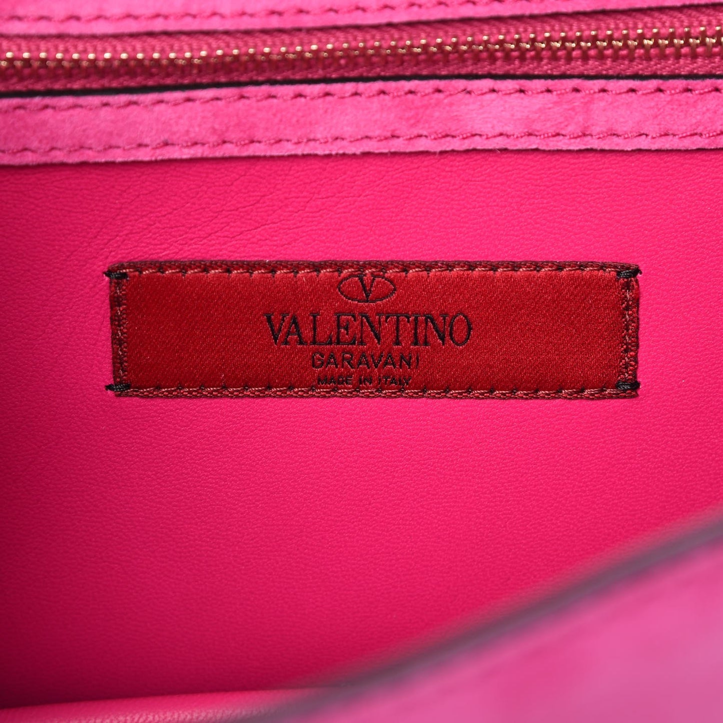 Suede Panther Shoulder Bag Bright Fuxia