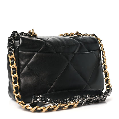 Chanel Lambskin Quilted Medium Chanel 19 Flap Black 3 of 10