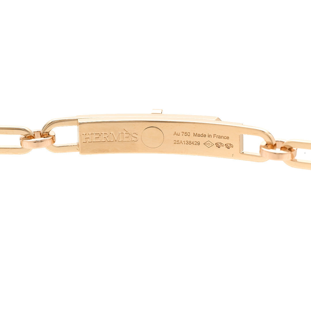 18K Yellow Gold Diamond Pave Kelly Chaine Choker Necklace