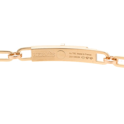 Hermes 18K Yellow Gold Diamond Pave Kelly Chaine Choker Necklace 5 of 6