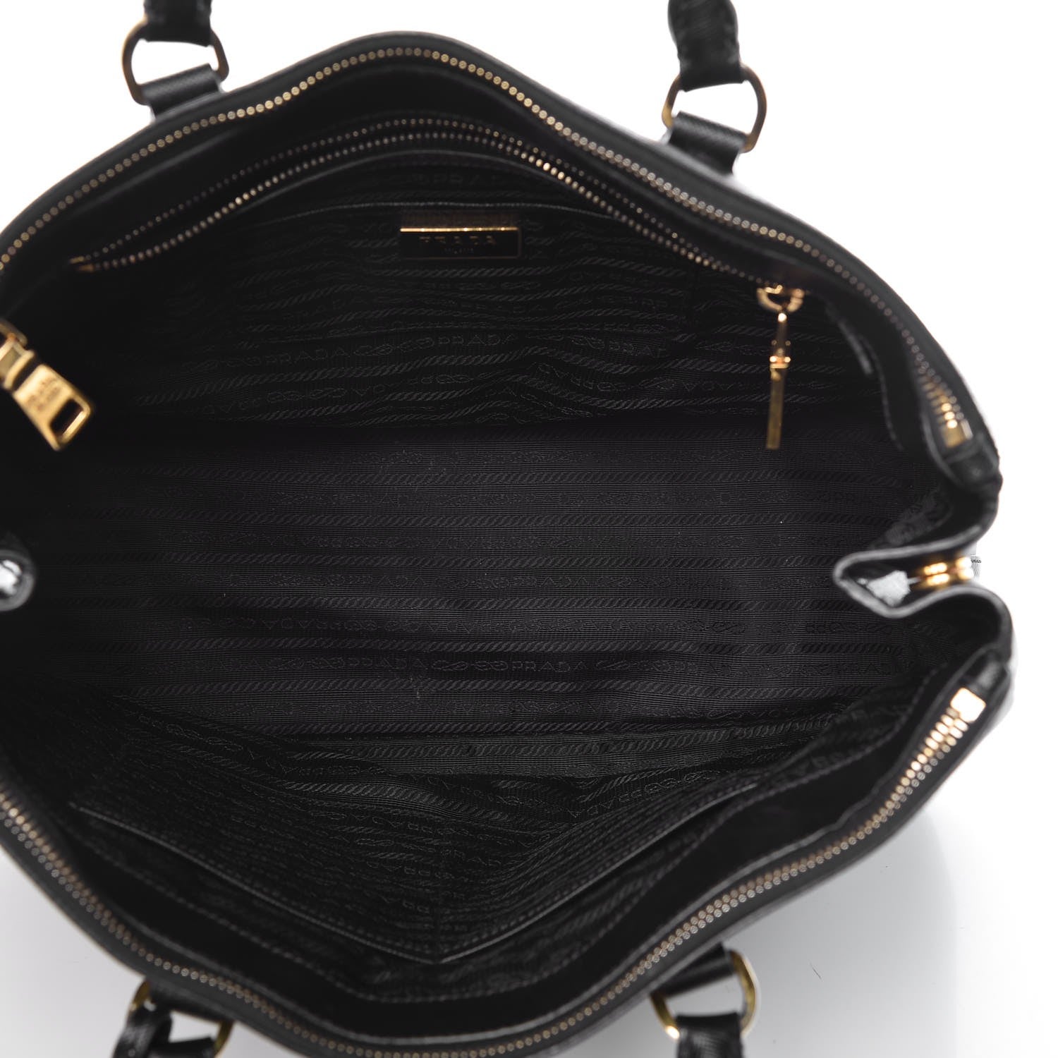 Prada Saffiano Large Galleria Double Zip Tote Black 5 of 22