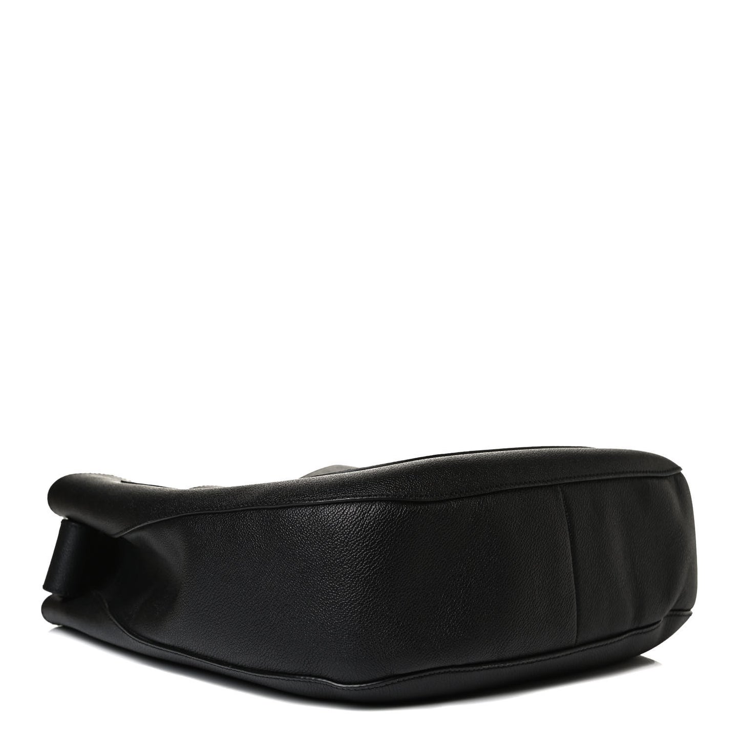 Grainy Calfskin Small Elmstone Hobo Black