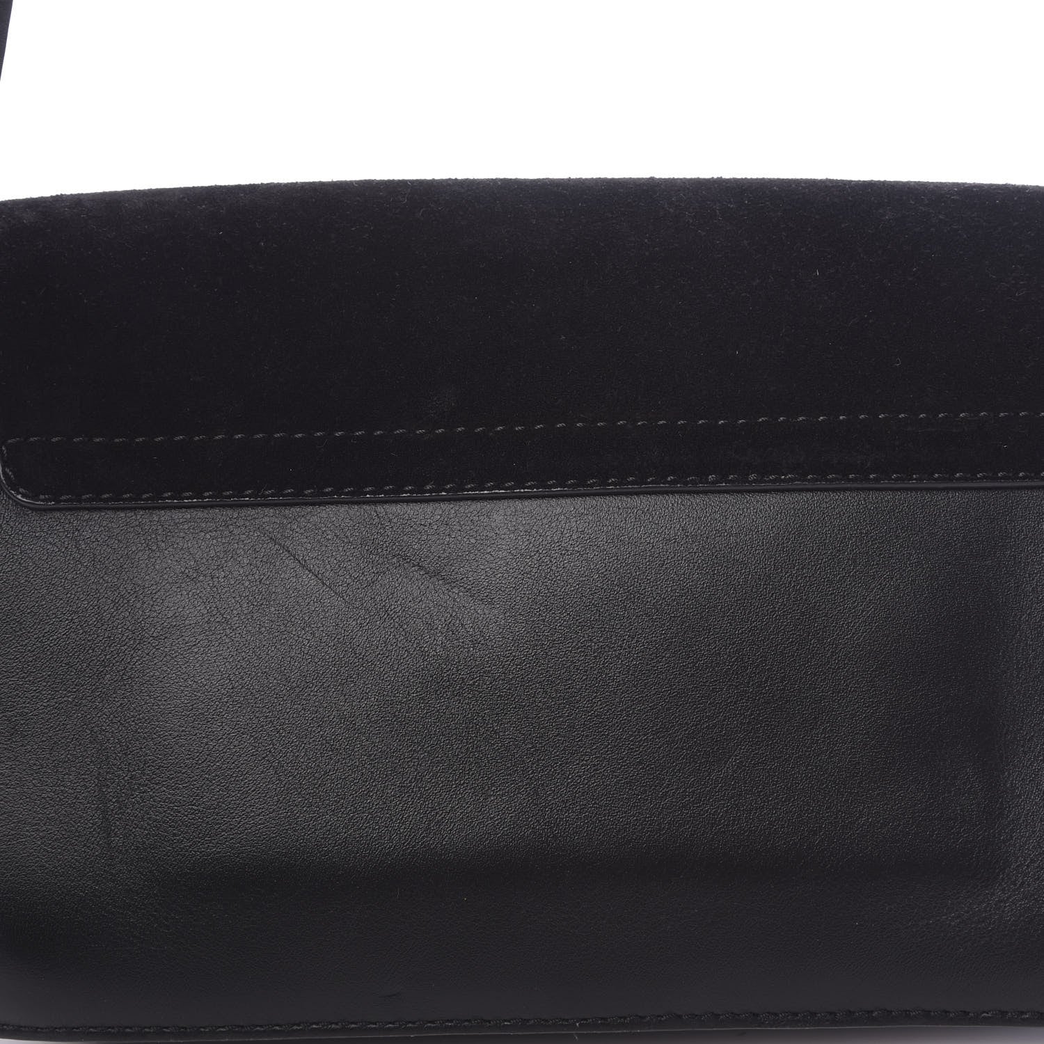Chloe Suede Calfskin Small Faye Shoulder Bag Black 10 of 12