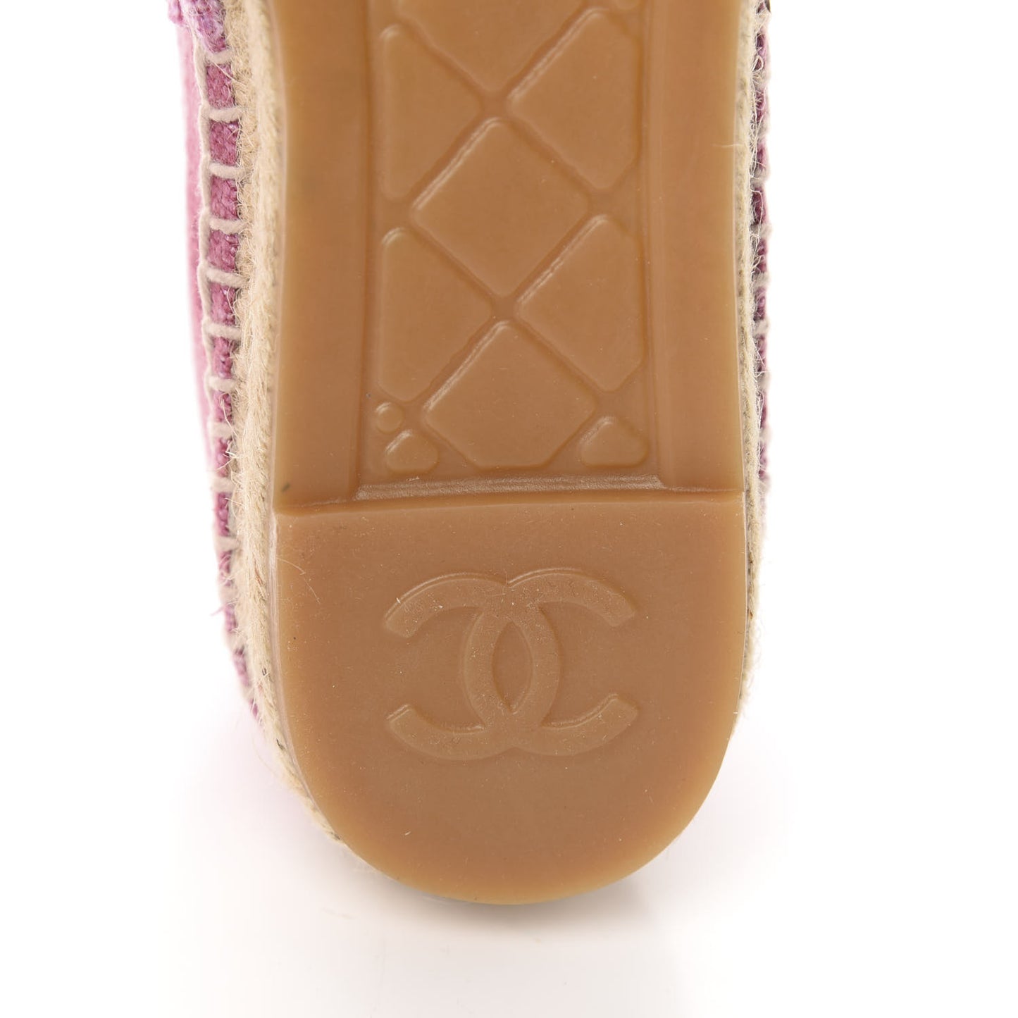 Linen CC Espadrilles 36 Pink Black