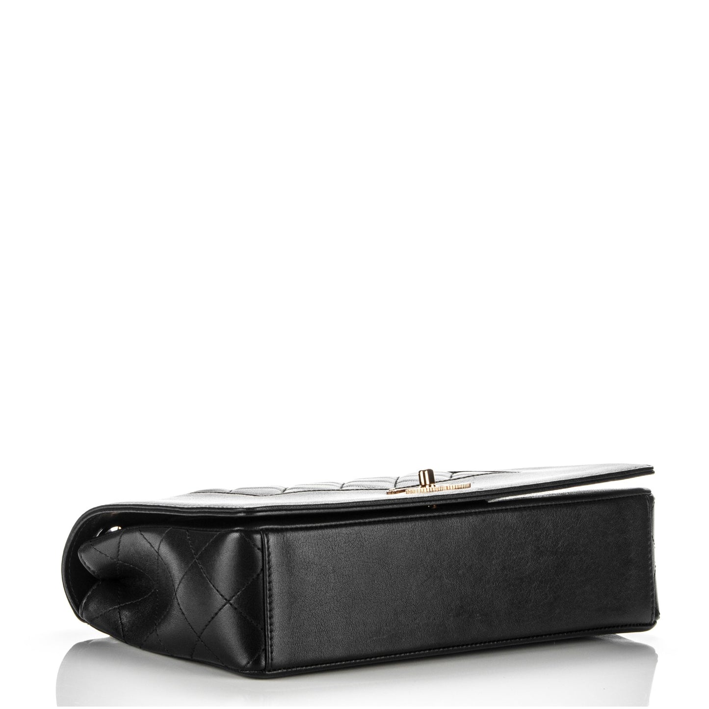 Sheepskin Quilted Vintage Mademoiselle Flap Black