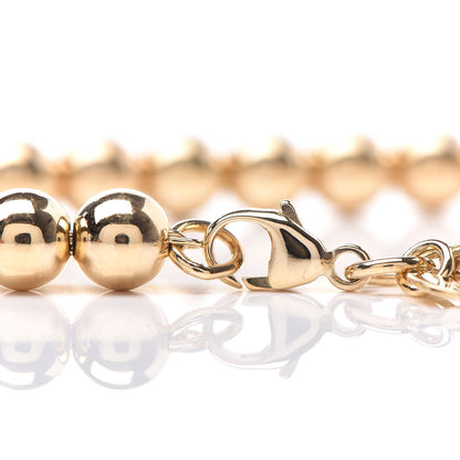 Tiffany 18K Yellow Gold 5.5mm HardWear Ball Bracelet 5 of 6