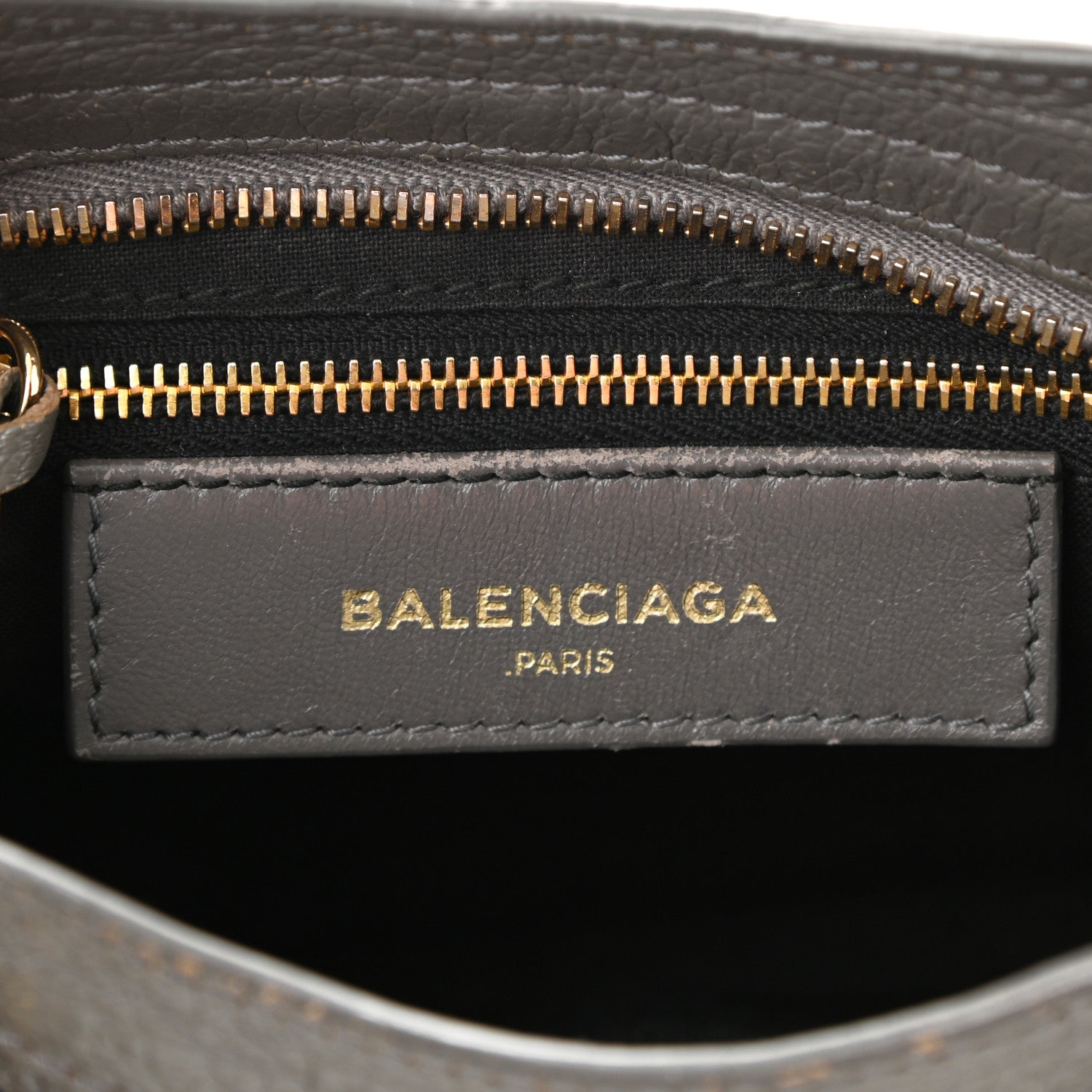 Balenciaga Chevre Gold Metallic Edge Hardware Mini City Gris Acier 6 of 12