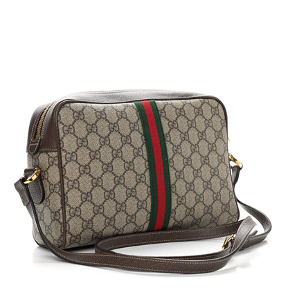 Gucci GG Supreme Monogram Web Small Ophidia Shoulder Bag Brown 3 of 11