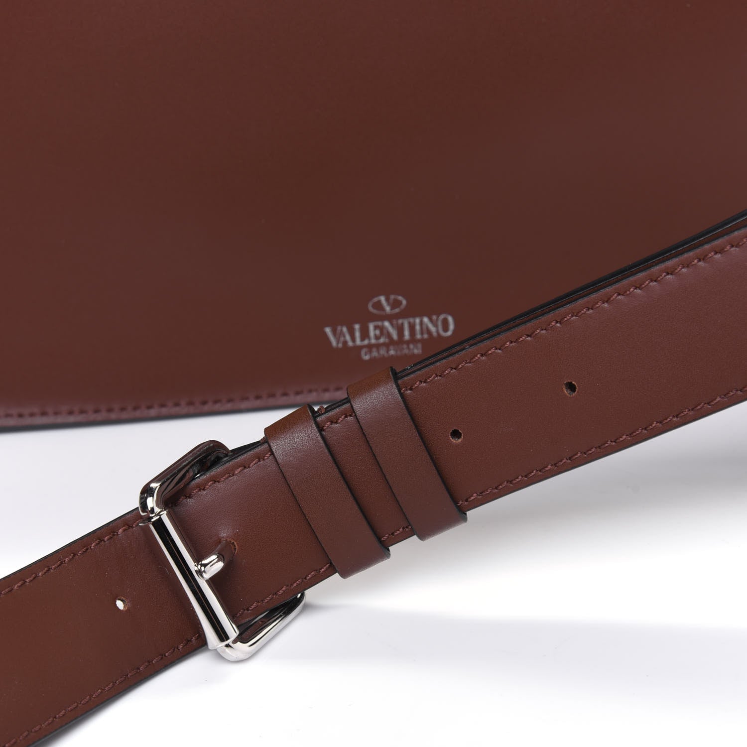Valentino Garavani Calfskin VLTN Belt Bag Cuir White 12 of 12