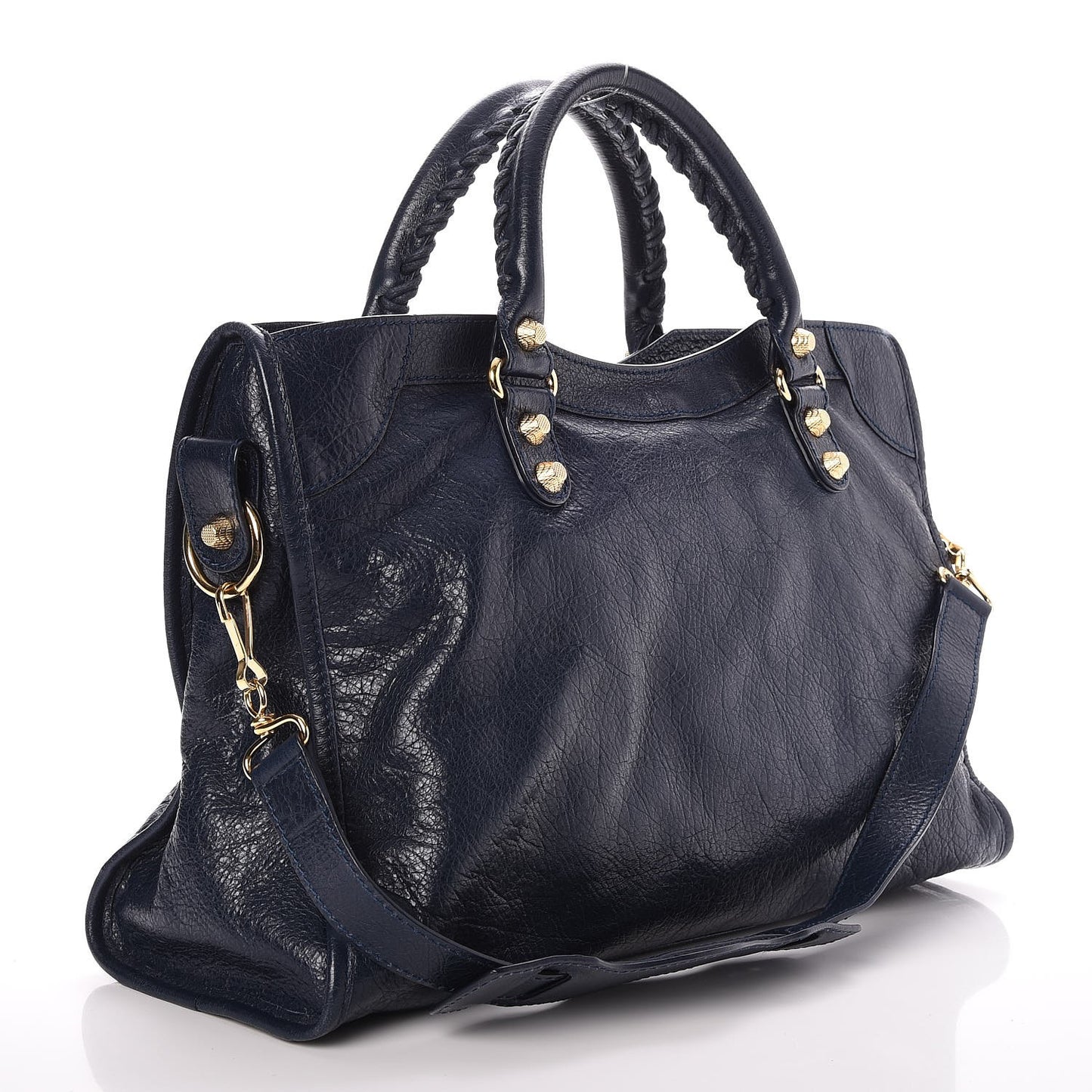 Agneau Giant 12 Gold Hardware City Bleu Obscur