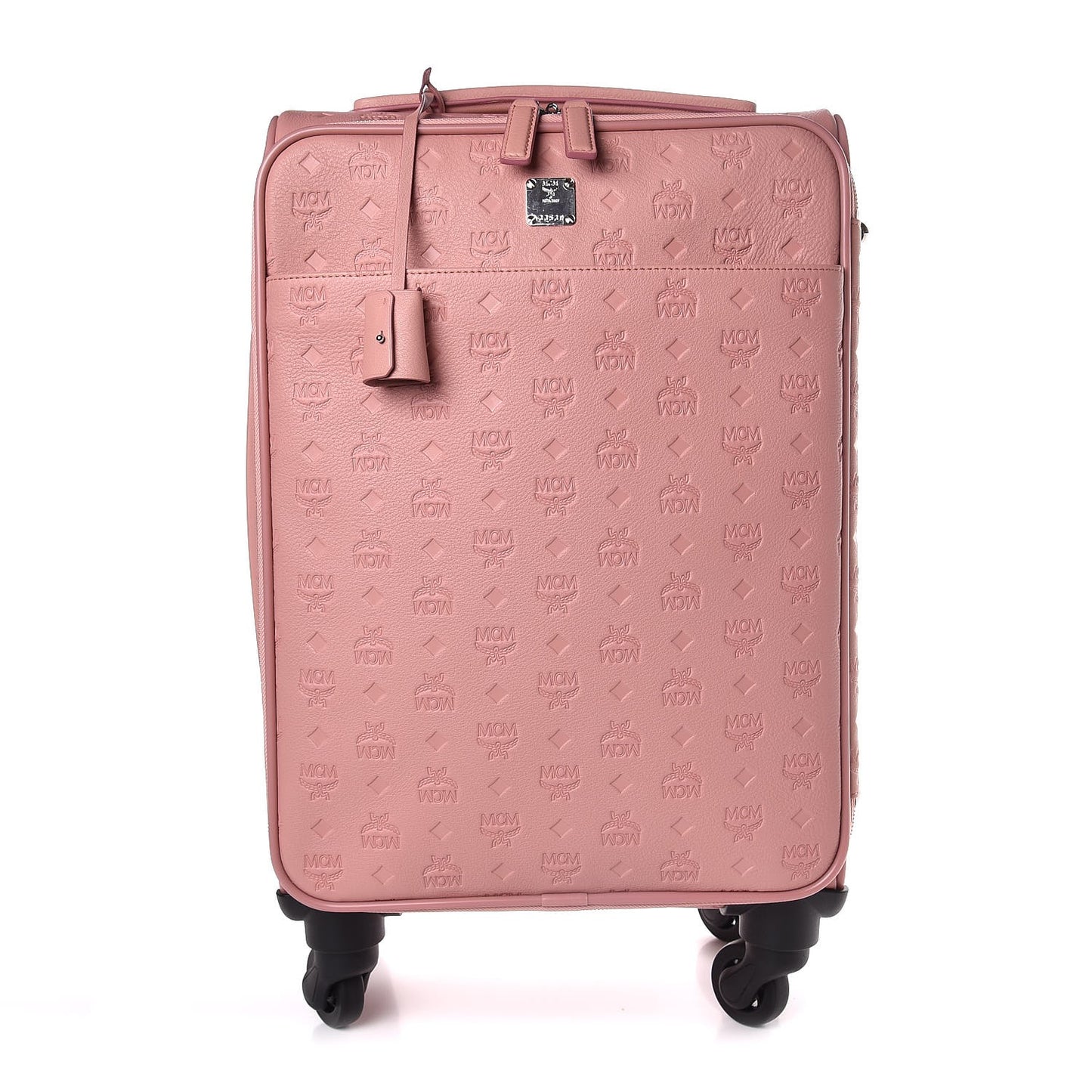 Calfskin Ottomar Monogram Luggage Pink