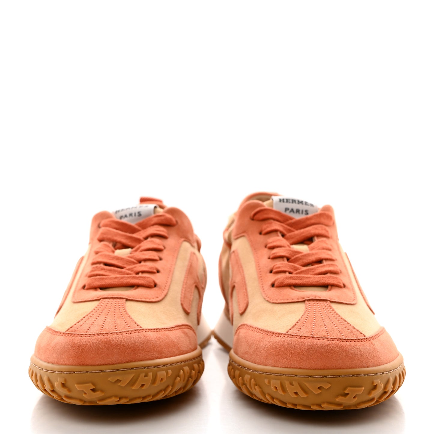 Suede Goatskin Jet Sneakers 37.5 Beige Natura Orange Nacarat