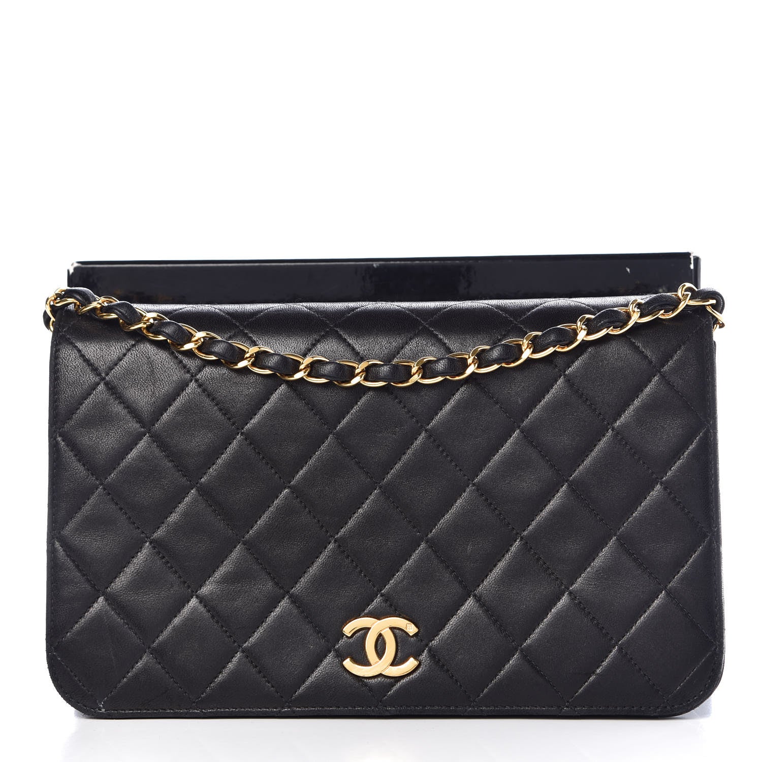 Chanel Lambskin Quilted Small Single Flap Black 8 of 8