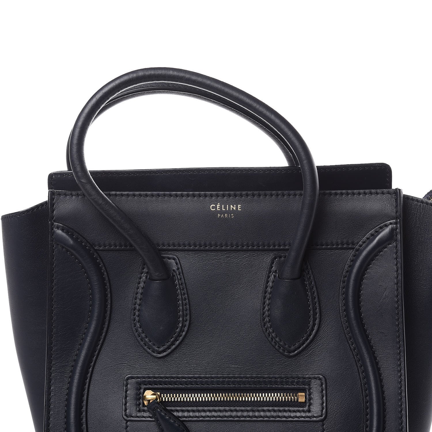 Celine Smooth Calfskin Micro Luggage Navy Blue 11 of 13