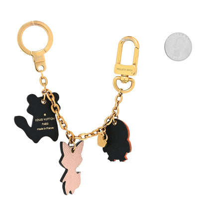 Louis Vuitton Calfskin Animal Family Charm Key Holder 2 of 5