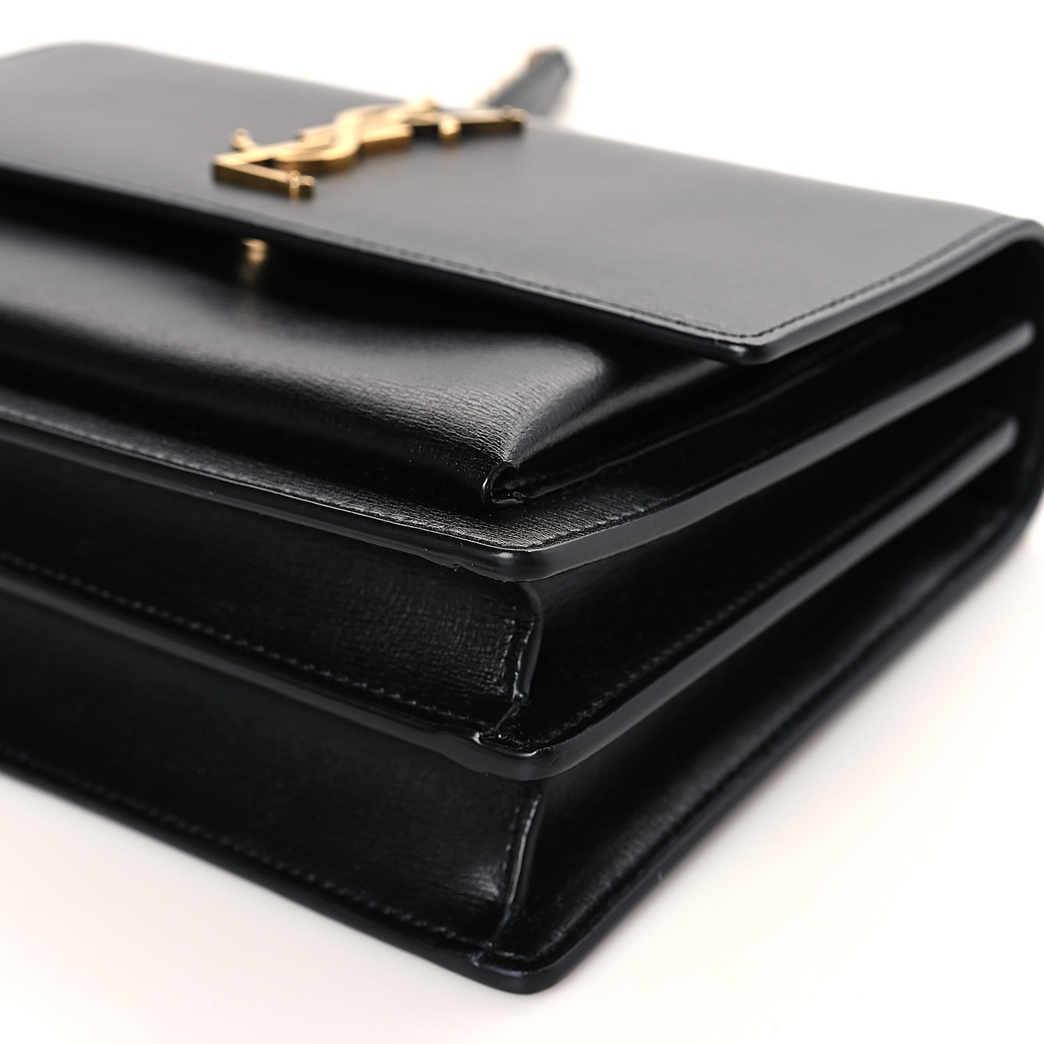 Saint Laurent Calfskin Medium Monogram Sunset Black 9 of 10