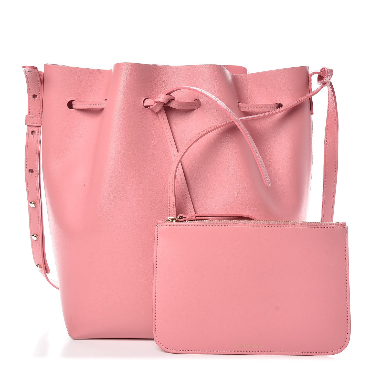 Calfskin Bucket Bag Peony