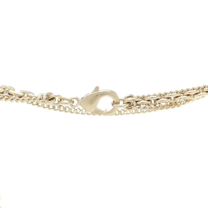 Chanel Crystal CC Multi Strand Chain Necklace Gold 5 of 6