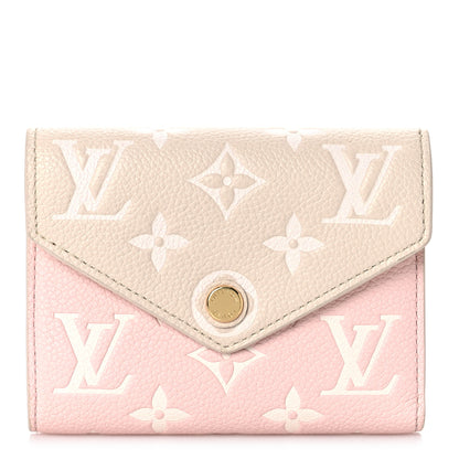 Louis Vuitton Empreinte Monogram Spring In The City Victorine Wallet Pink Beige Yellow 1 of 9
