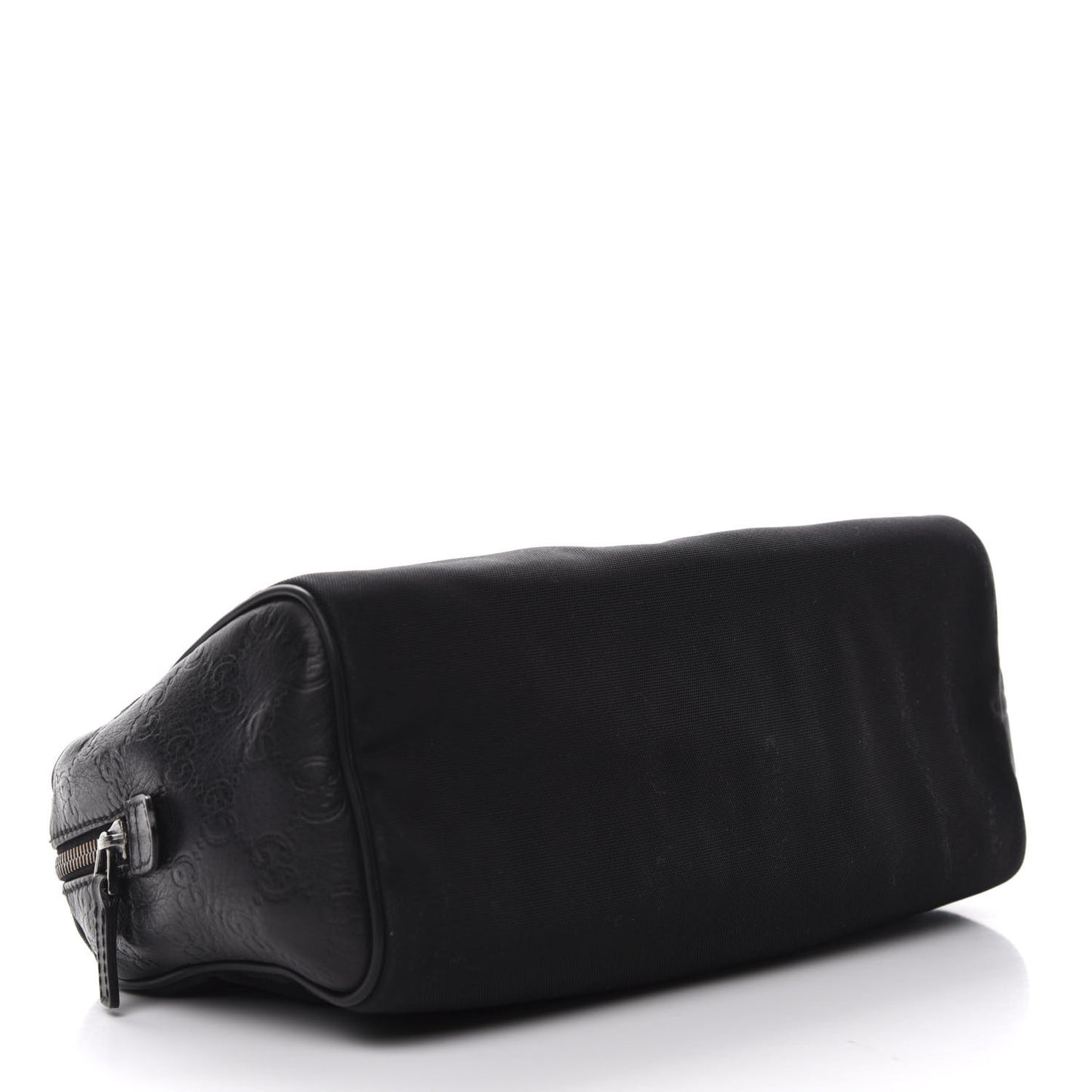 Nylon Guccissima Zip Top Pouch Black