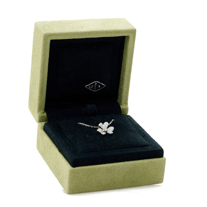 Van Cleef & Arpels 18K White Gold Diamond Mini Frivole Pendant Pave Necklace 6 of 6