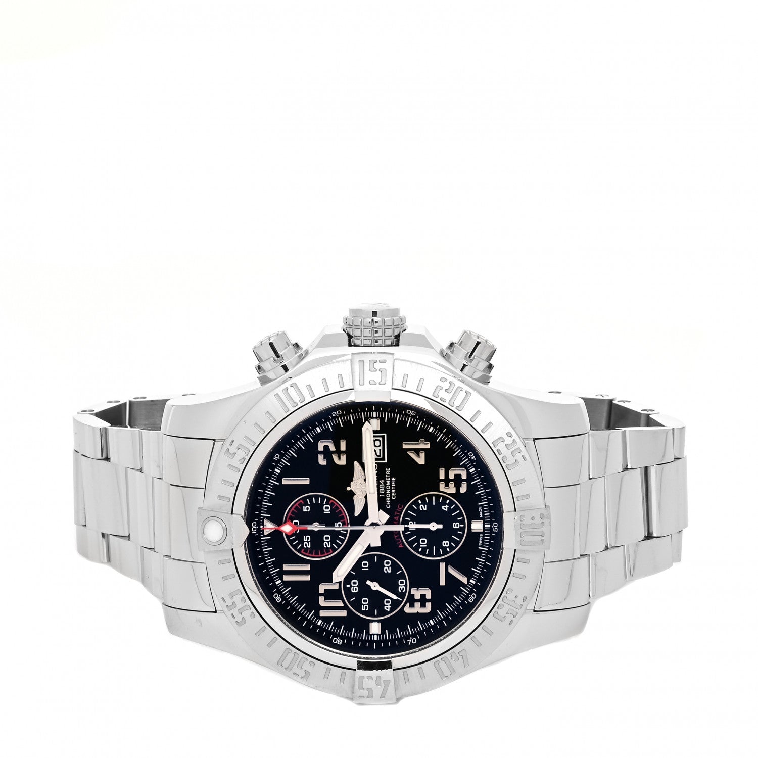Breitling Stainless Steel 48mm Super Avenger II Automatic Watch Volcano Black A13371 2 of 5